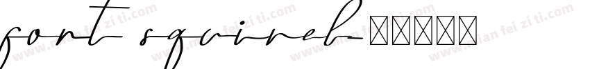 font squirel字体转换